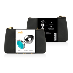 COQUETTE CHIC DESIRE - ANAL PLUG METAL BLUE COLOR SIZE L 4 X 9 CM - 53Xshop
