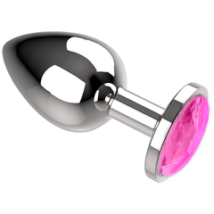 COQUETTE CHIC DESIRE - ANAL PLUG METAL PINK COLOR SIZE L 4 X 9 CM - 53Xshop
