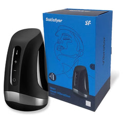 SATISFYER - MEN MASTURBATOR HEAT VIBRATION - 53Xshop
