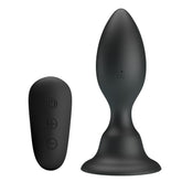 MR PLAY - ANAL PLUG WITH VIBRATION BLACK REMOTE CONTROL - 53Xshop