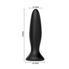 MR PLAY - RECHARGEABLE BLACK VIBRATOR ANAL PLUG - 53Xshop