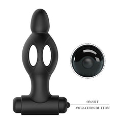 MR PLAY - SILICONE ANAL PLUG WITH VIBRATION - 53Xshop