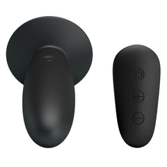 MR PLAY - ANAL PLUG WITH VIBRATION BLACK REMOTE CONTROL - 53Xshop