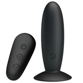 MR PLAY - ANAL PLUG WITH VIBRATION BLACK REMOTE CONTROL - 53Xshop