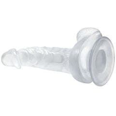 BAILE - REALISTIC DILDO TRANSPARENT TESTICLES 16.7 CM - 53Xshop