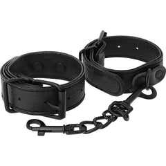 DARKNESS - WIDE THIN TEXTURED HANDCUFFS - 53Xshop