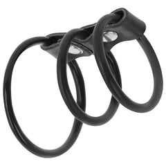 DARKNESS - SET OF 3 FLEXIBLE PENIS RINGS - 53Xshop