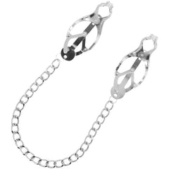 DARKNESS - METAL NIPPLE CLAMP WITH CHAIN - 53Xshop