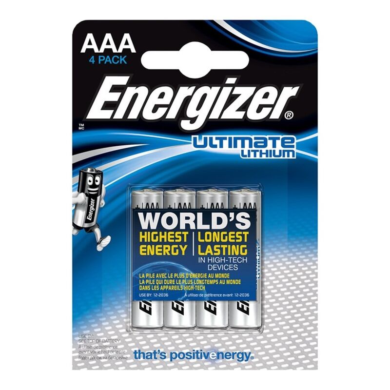 ENERGIZER - ULTIMATE LITHIUM AAA L92 LR03 1,5V *4 - 53Xshop