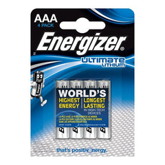 ENERGIZER - ULTIMATE LITHIUM AAA L92 LR03 1,5V *4 - 53Xshop