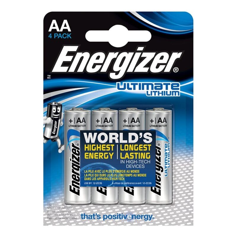 ENERGIZER - ULTIMATE LITHIUM AA L91 LR6 1,5V *4 - 53Xshop