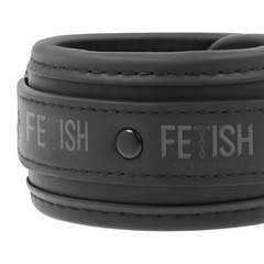 FETISH SUBMISSIVE - VEGAN LEATHER HANDCUFFS WITH NOPRENE LINING - 53Xshop