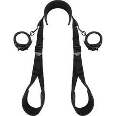 FETISH SUBMISSIVE - OPEN LEGS POSITION WITH NOPRENE LINING HANDCUFFS - 53Xshop