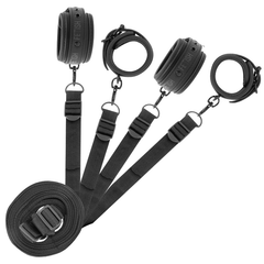 FETISH SUBMISSIVE - SET OF HANDCUFFS AND TIES WITH NOPRENE LINING - 53Xshop