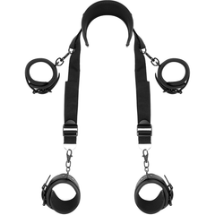 FETISH SUBMISSIVE - MASTER POSITION WITH 4 NOPRENE-LINED HANDCUFFS - 53Xshop