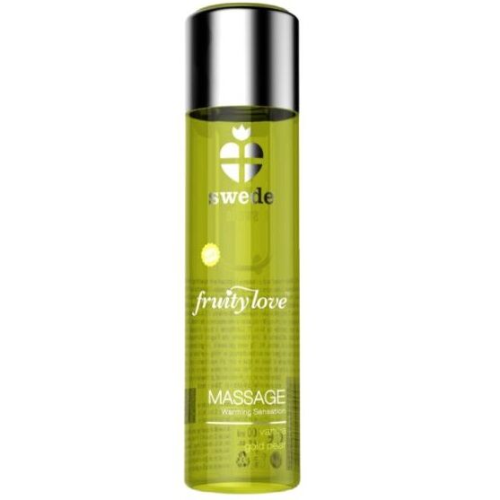 SWEDE - FRUITY LOVE WARMING EFFECT MASSAGE OIL VANILLA AND GOLD PEAR 60 ML. - 53Xshop