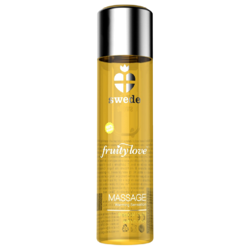 SWEDE - FRUITY LOVE WARMING EFFECT MASSAGE OIL TROPICAL FRUITY WITH HONEY 120 ML. - 53Xshop