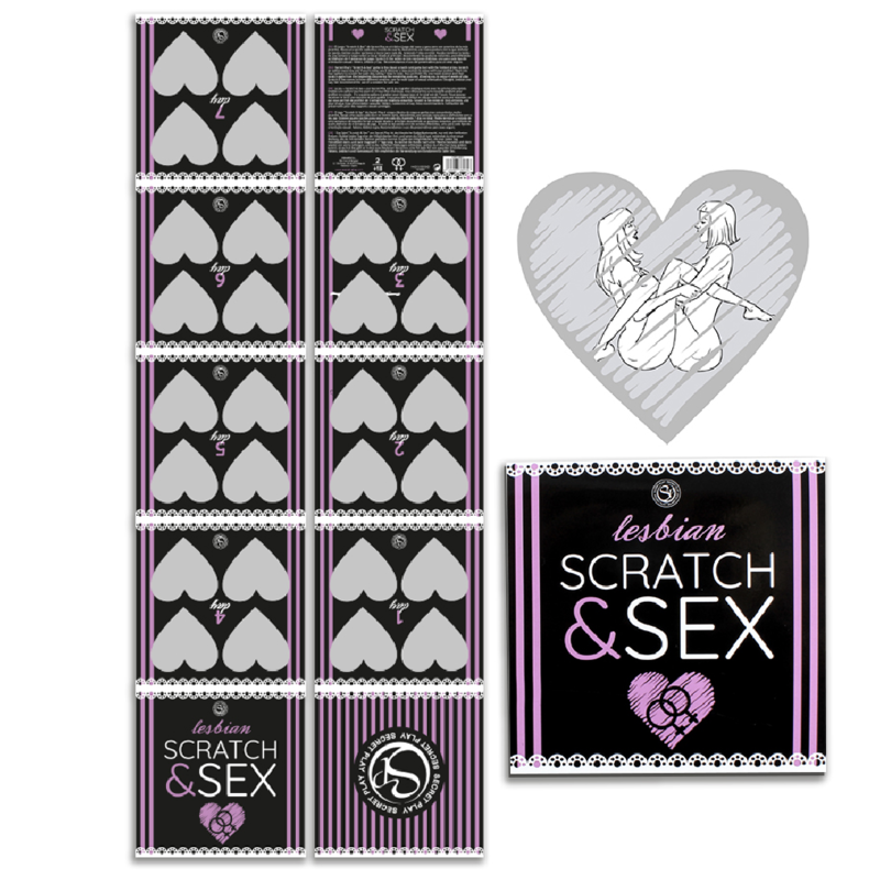 SECRETPLAY - SCRATCH & SEX GAME FOR COUPLES LESBIAN POSITIONS (ES/EN/FR/PT/DE) - 53Xshop