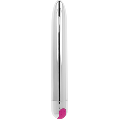 OHMAMA - RECHARGEABLE SILVER VIBRATOR 10 MODES 18.5 CM - 53Xshop