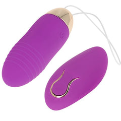 OHMAMA - REMOTE CONTROL VIBRATING EGG 10 SPEEDS PURPLE - 53Xshop