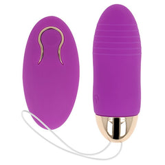 OHMAMA - REMOTE CONTROL VIBRATING EGG 10 SPEEDS PURPLE - 53Xshop
