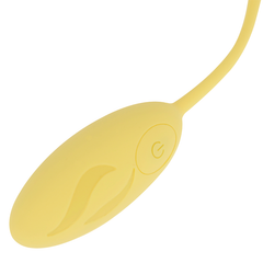 OHMAMA - TEXTURED VIBRATING EGG 10 MODES YELLOW - 53Xshop