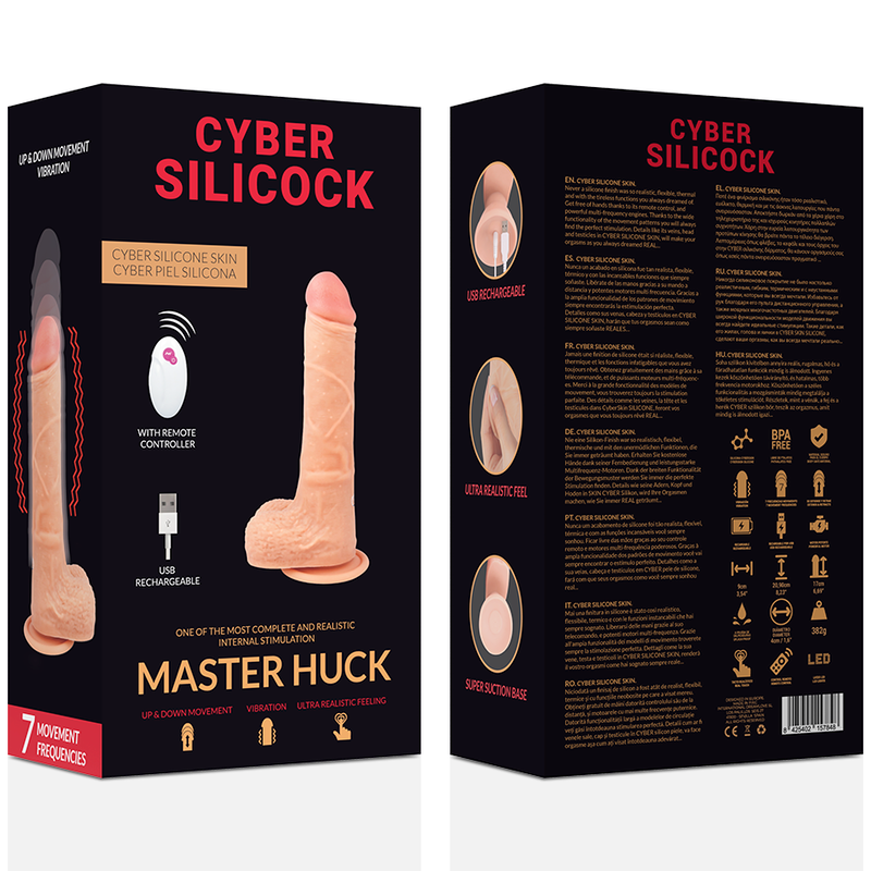 CYBER SILICOCK - REMOTE CONTROL REALISTIC MASTER HUCK 20.9 CM -O- 4 CM - 53Xshop