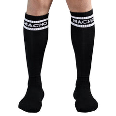 MACHO - LONG SOCKS ONE SIZE BLACK - 53Xshop