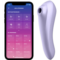 SATISFYER - DUAL PLEASURE AIR PULSE VIBRATOR MAUVE - 53Xshop