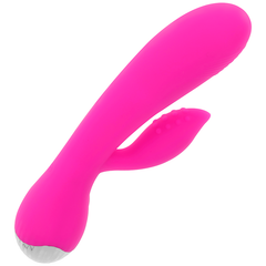 OHMAMA - RECHARGEABLE VIBRATOR WITH RABBIT 10 VIBRATION MODES 19 CM - 53Xshop
