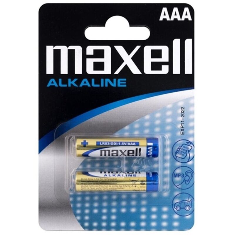MAXELL - ALKALINE BATTERY AAA LR03 BLISTER * 2 - 53Xshop