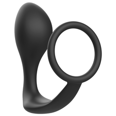 ADDICTED TOYS - ANAL PLUG WITH BLACK SILICONE RING - 53Xshop