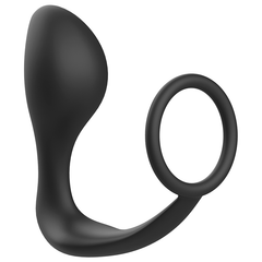 ADDICTED TOYS - ANAL PLUG WITH BLACK SILICONE RING - 53Xshop