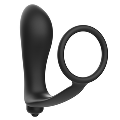 ADDICTED TOYS - VIBRATORY ANAL PLUG WITH PENIS RING - 53Xshop