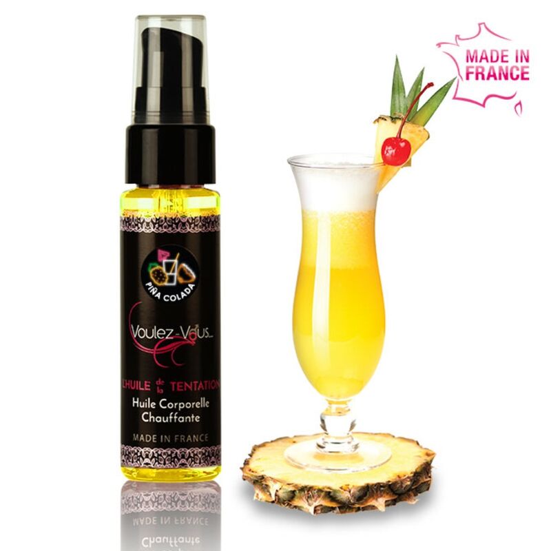 VOULEZ-VOUS - WARMING BODY OIL- PIÑA COLADA 35 ML - 53Xshop