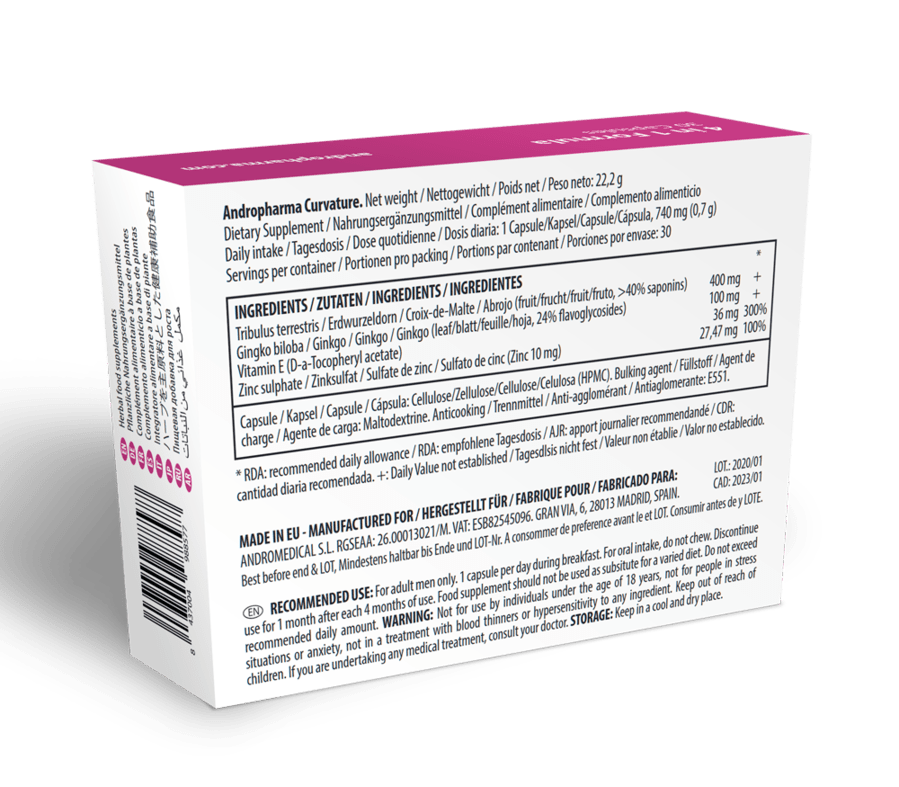 ANDROPHARMA - CURVATURE PEYRONIE TREATMENT - 53Xshop