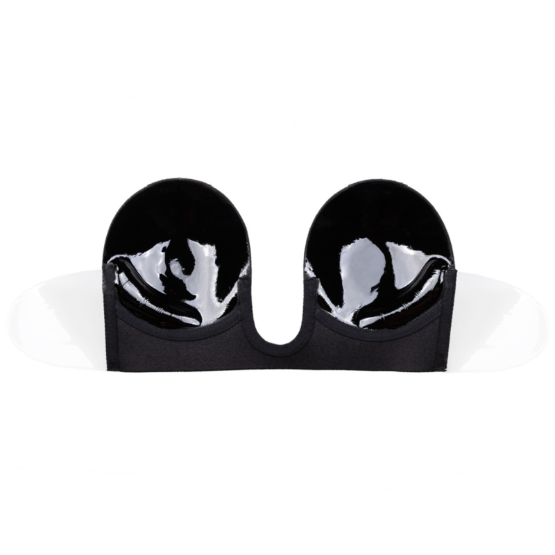 BYE-BRA - BRA WITHOUT HANDLES SHAPE U BLACK CUP A - 53Xshop