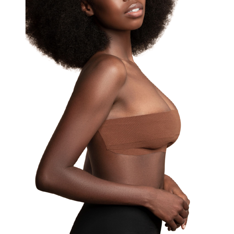 BYE-BRA - BODY CINTA 5 M X 6.5 CM + 3 PARES DE PEZONERAS MARRON - 53Xshop
