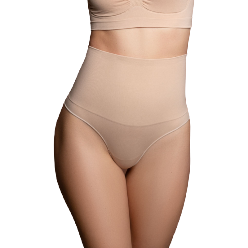 BYE-BRA - THONG STYLE SEAMLESS GIRDLE BLACK SIZE S - 53Xshop