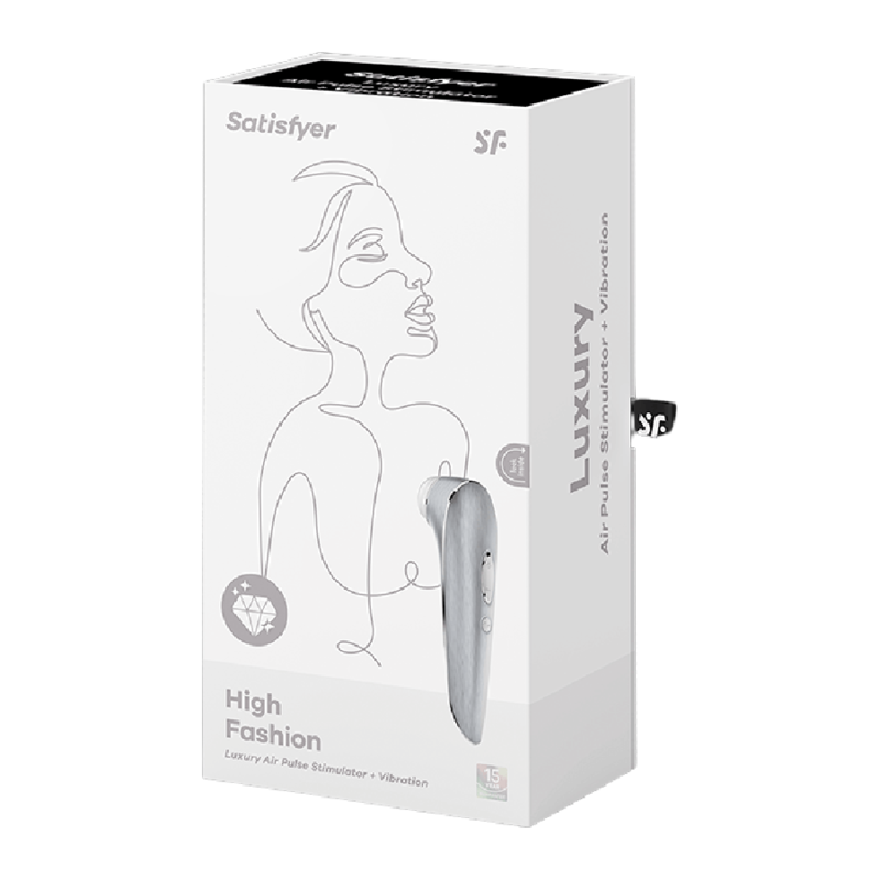 SATISFYER - HIGH FASHION LUXURY AIR PULSE STIMULATOR + VIBRATION - 53Xshop