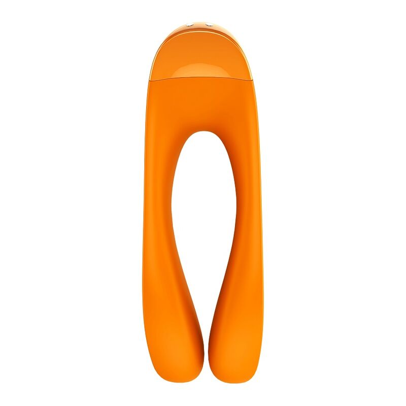SATISFYER - CANDY CANE FINGER VIBRATOR ORANGE - 53Xshop