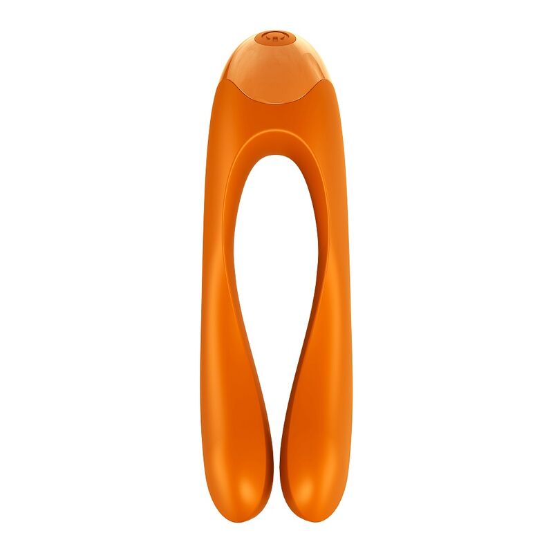 SATISFYER - CANDY CANE FINGER VIBRATOR ORANGE - 53Xshop