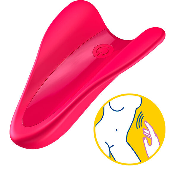 SATISFYER - HIGH FLY FINGER VIBRATOR FUCHSIA - 53Xshop