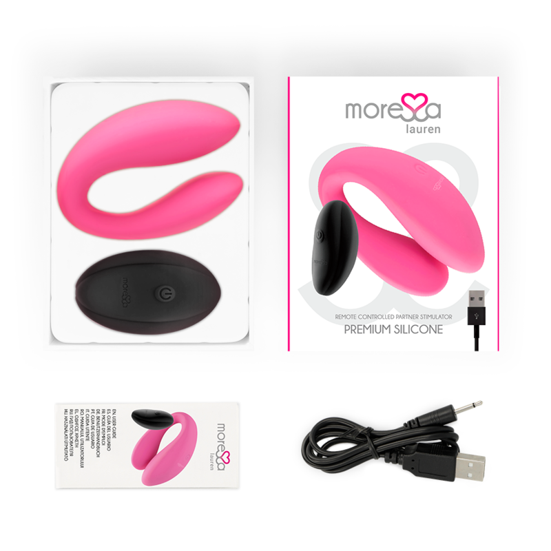 MORESSA - LAUREN REMOTE CONTROL STIMULATOR FOR COUPLES - 53Xshop