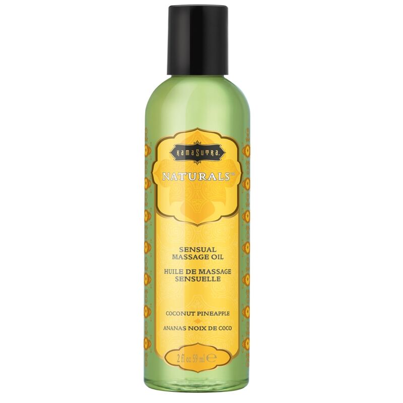 KAMASUTRA - NATURAL COCONUT AND PINEAPPLE MASSAGE OIL 59 ML - 53Xshop