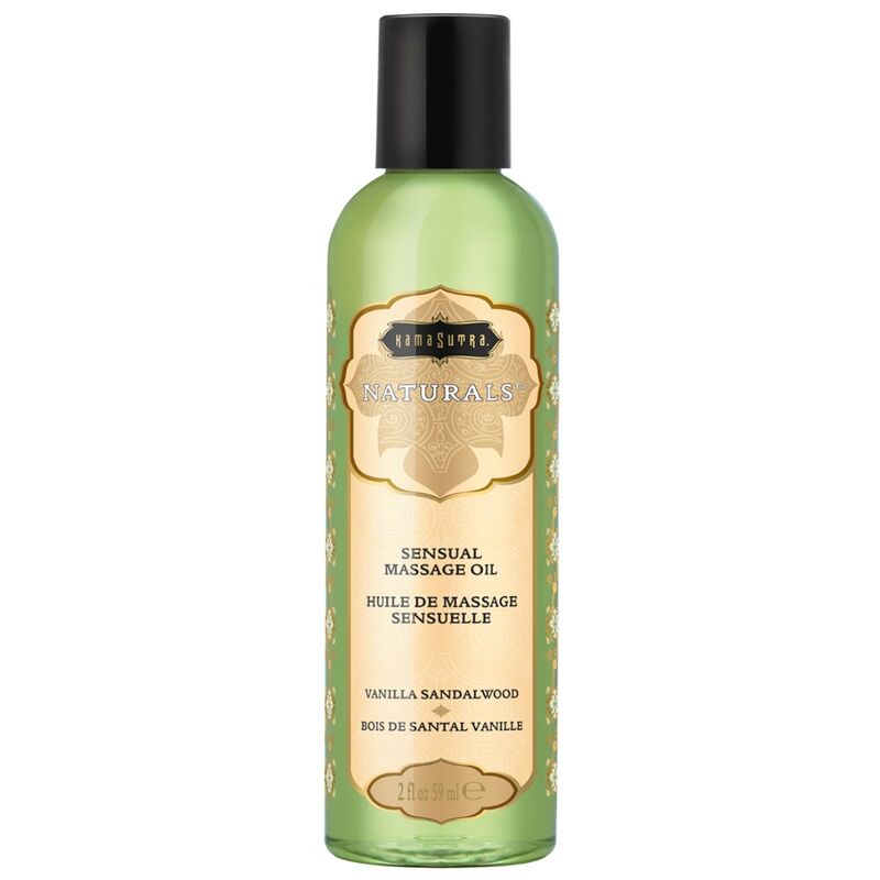 KAMASUTRA - NATURAL MASSAGE OIL VANILLA SANDALWOOD 59 ML - 53Xshop