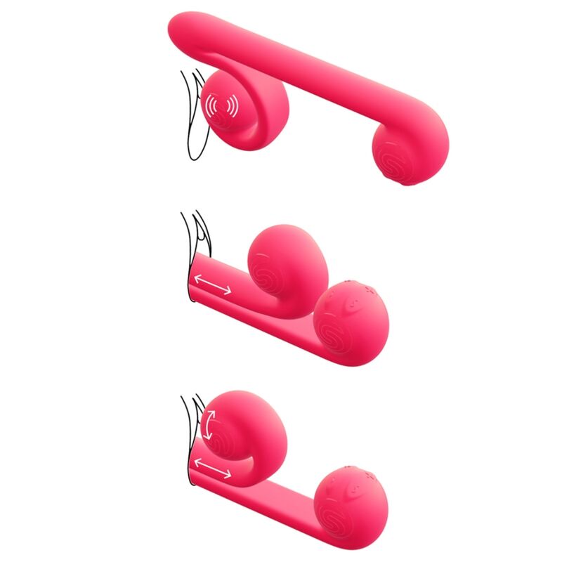 SNAIL VIBE - MULTIACTION VIBRATOR PINK - 53Xshop