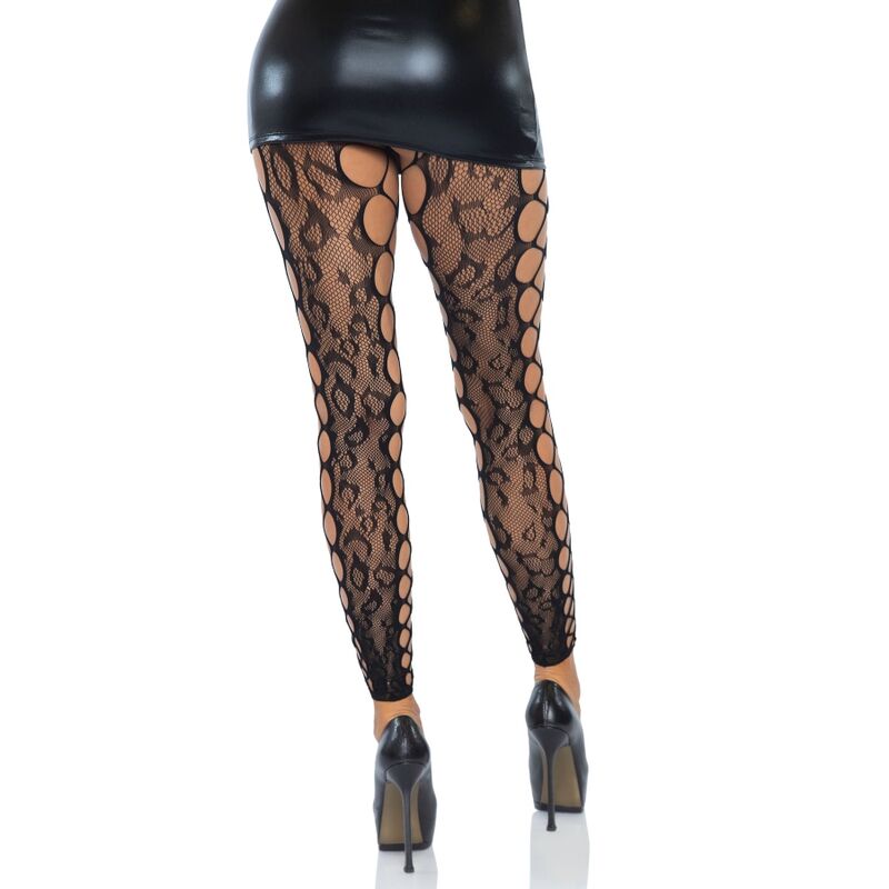 LEG AVENUE - FOOTLESS CROTHLESS TIGHTS ONE SIZE - 53Xshop