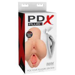 PDX PLUS - PICK YOUR PLEASURE DOUBLE LIGHT SKIN MASTURBATOR - 53Xshop