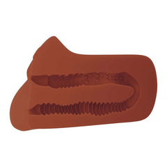PDX PLUS - PICK YOUR PLEASURE DOUBLE BROWN MASTURBATOR - 53Xshop